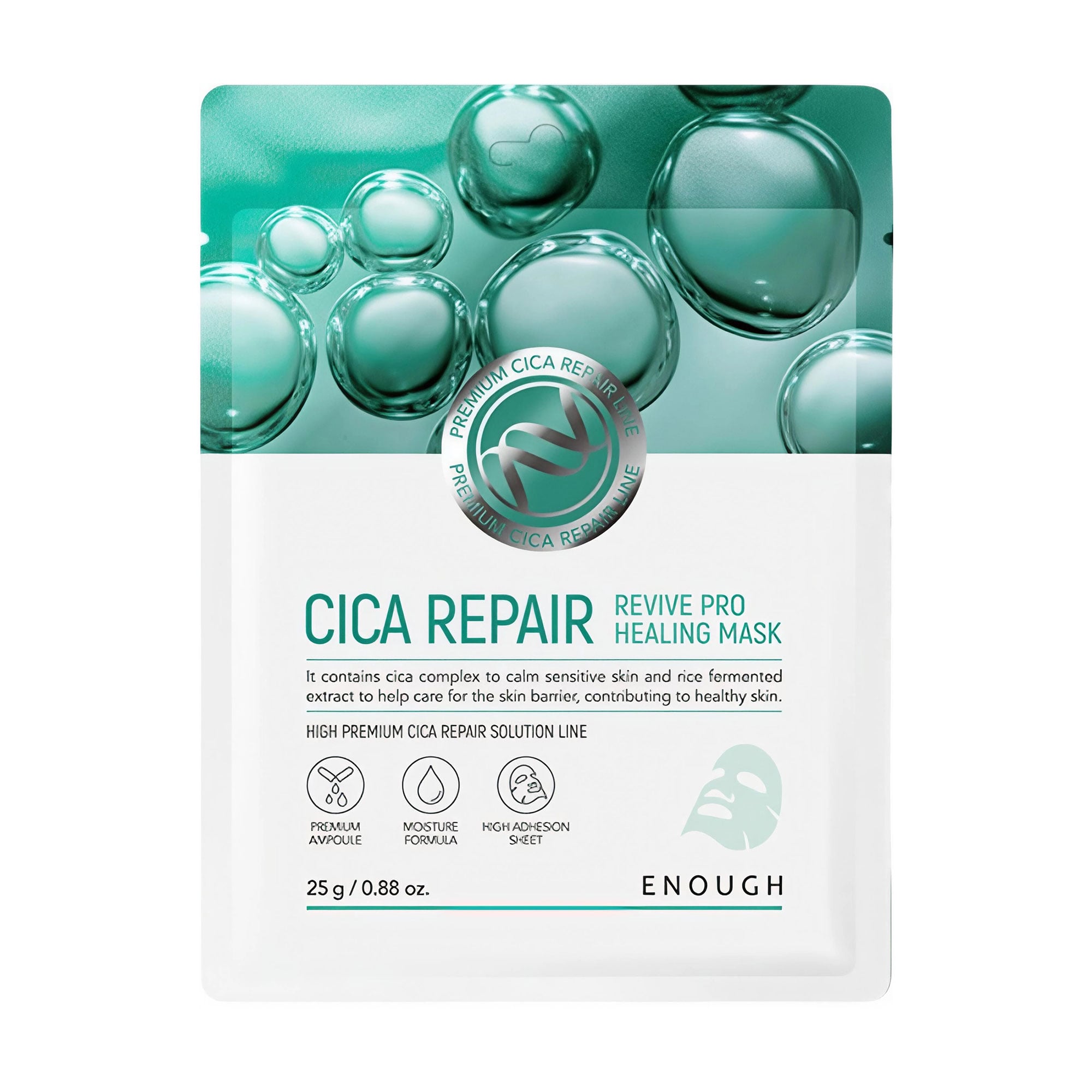 Відновлювальна тканинна маска для обличчя Enough Cica Repair Revive Pro Healing Mask, 25 г